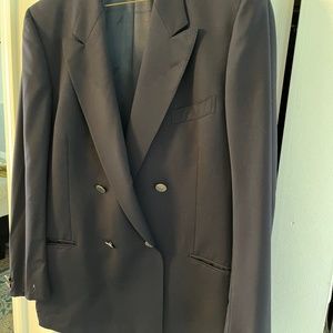 “Valentino” mens double breasted Navy blue blazer.